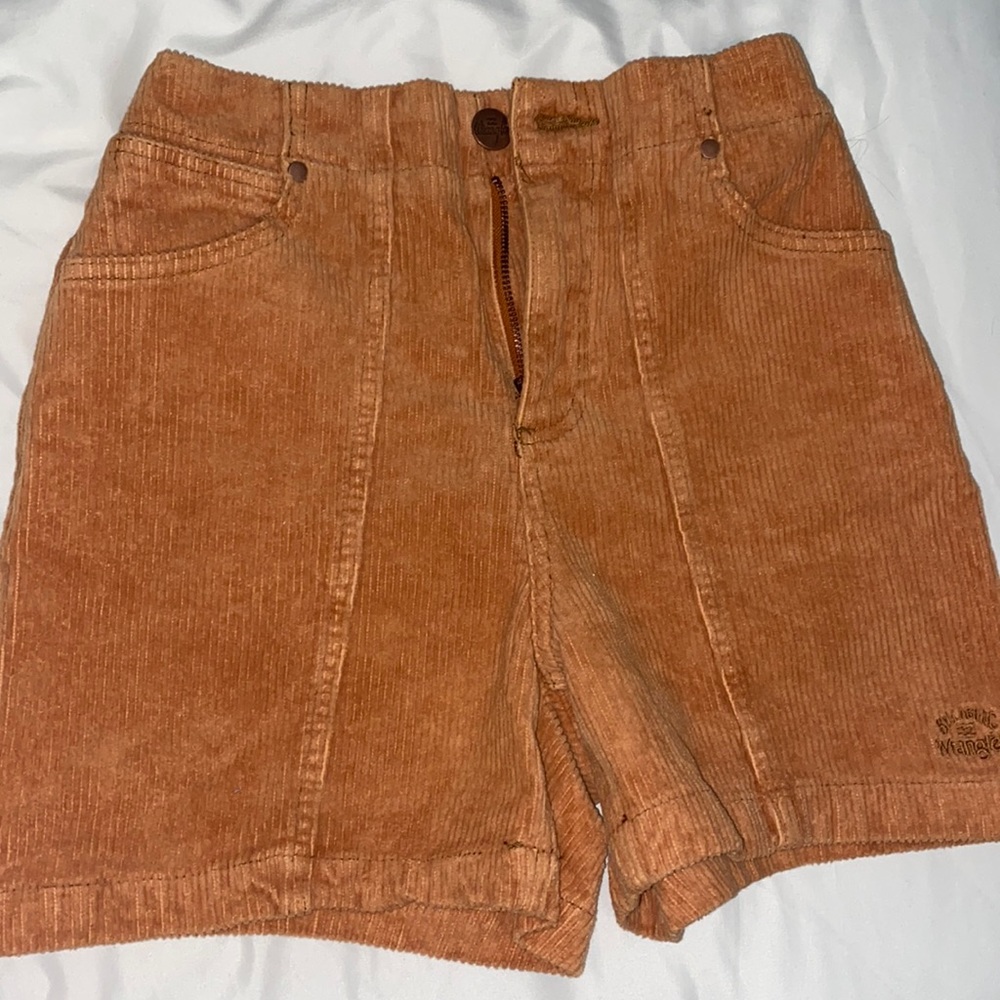 Corduroy Billabong Wrangler High-Waisted Shorts